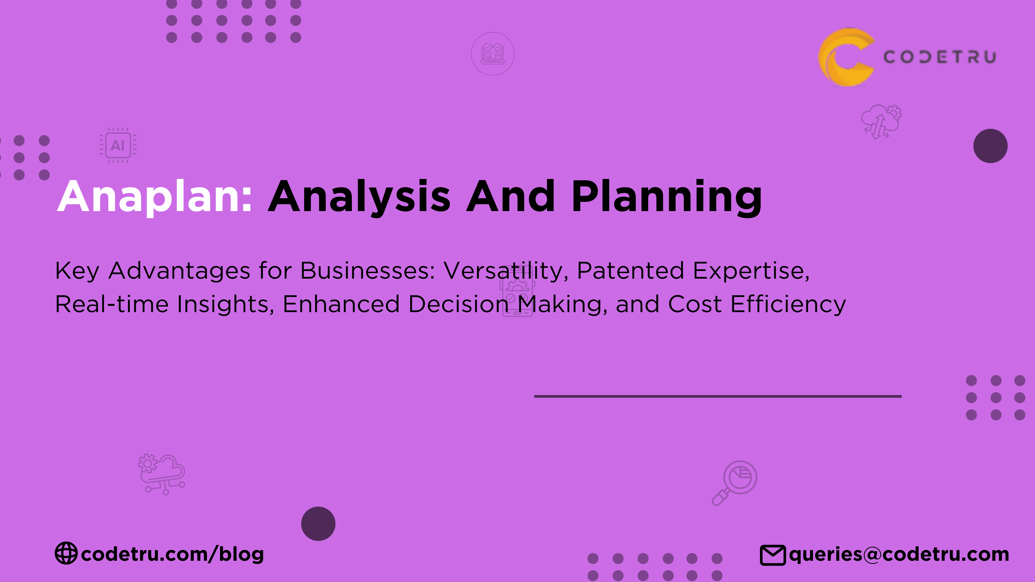 anaplan analysis and planning